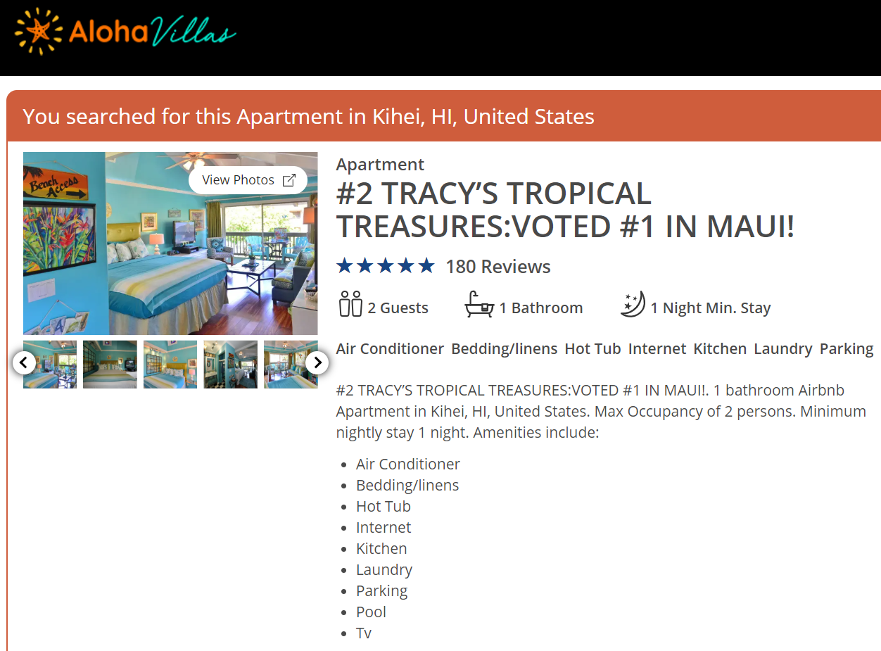 #1 vacation rentals maui hawaii